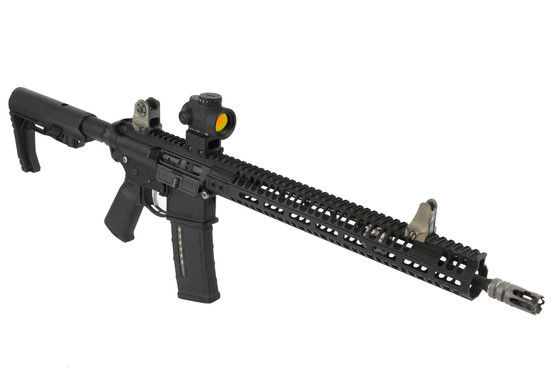 Trijicon Red Dot MRO sight attached to an AR15 carbine